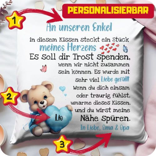 Trostspender Teddy-Kissen